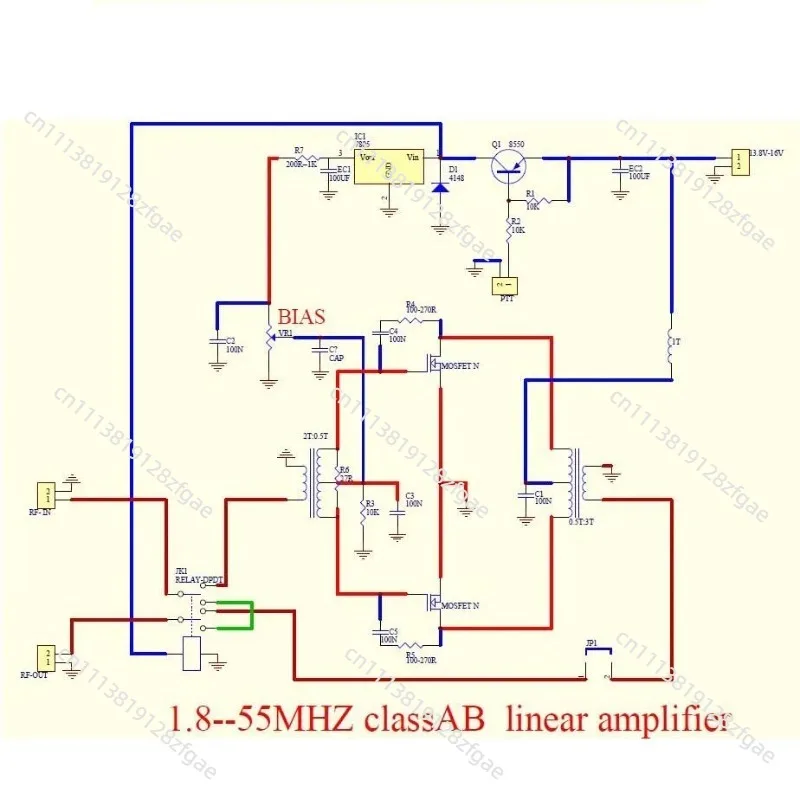MINIPA100 Wideband Signal Amplifier Unit 1.8-54MHz 100W Multi Signal Modes Fits FT-817 FT-818 KX3 Spare Components