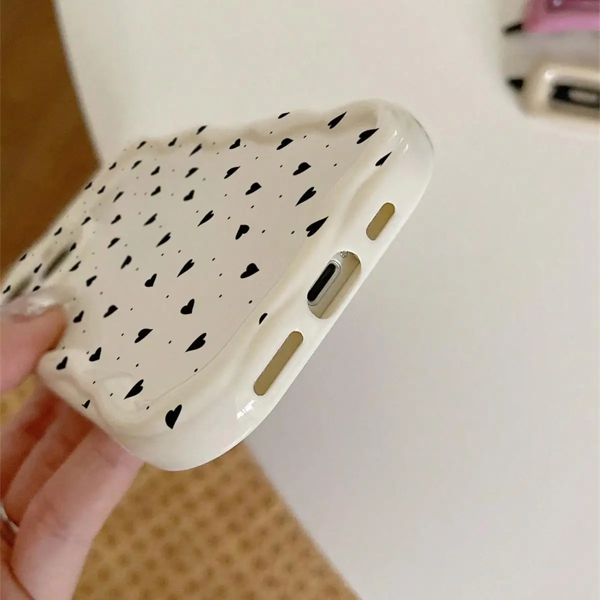 Love Heart Case for Xiaomi POCO X5 X3 Pro X4 NFC F3 F4 X4 GT M3 M4 Pro MI 11 Lite 5G NE 12T 12 Lite Soft TPU 3D Wavy Edge Cover