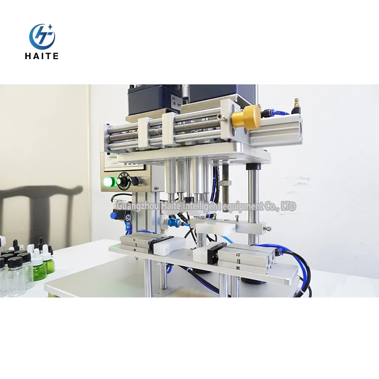Pneumatic Desktop Automatic Glass Jar Bottle Capper Cork Presses Machine Jar Plastic Wine Bottle Capping Machinery