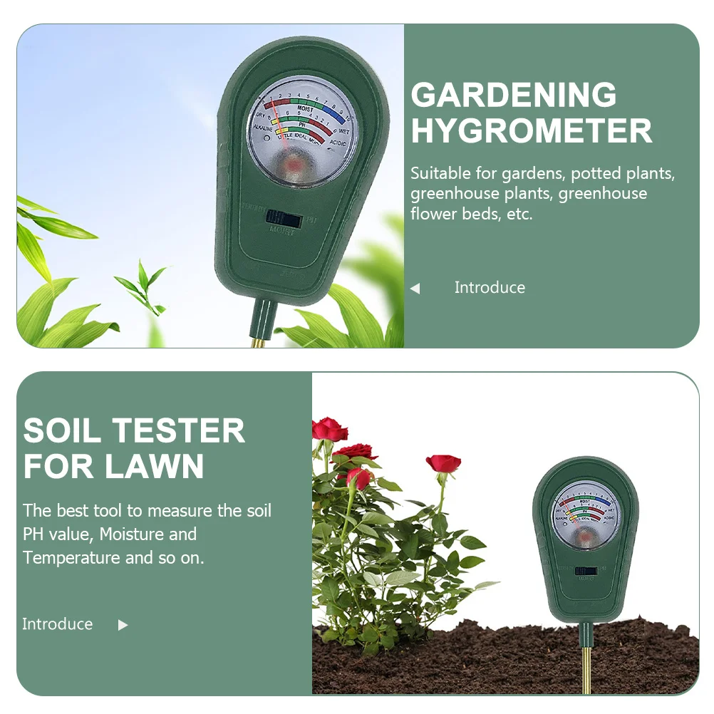 

3-In-1 Soil With Moisture Light Ph Meter, Garden Soil Tester Tool For Plants Farm Lawn Greenhouse Potted Outdoor Use