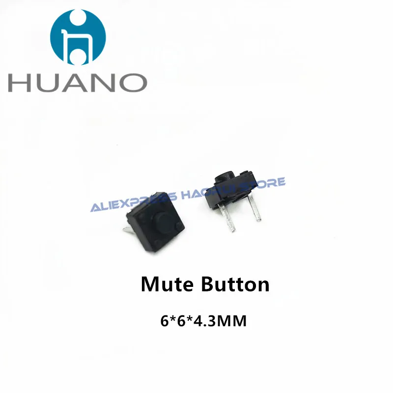 HUANO Mute Micro Switch 6*6*3.5/4.3/5/5.5/5.7/6/7.3/9.5mm interruttore silenzioso quadrato irless/wired mouse DIP microinterruttore pulsante tattile