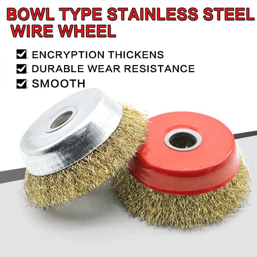 

6 шт., щётка из нержавеющей стали для удаления заусенцев, 3 дюйма