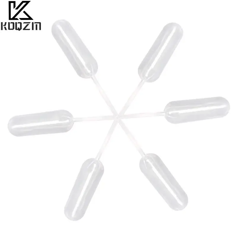 50pcs/LOT  4ml Plastic Squeeze Transfer Pipettes Dropper Disposable Pipettes