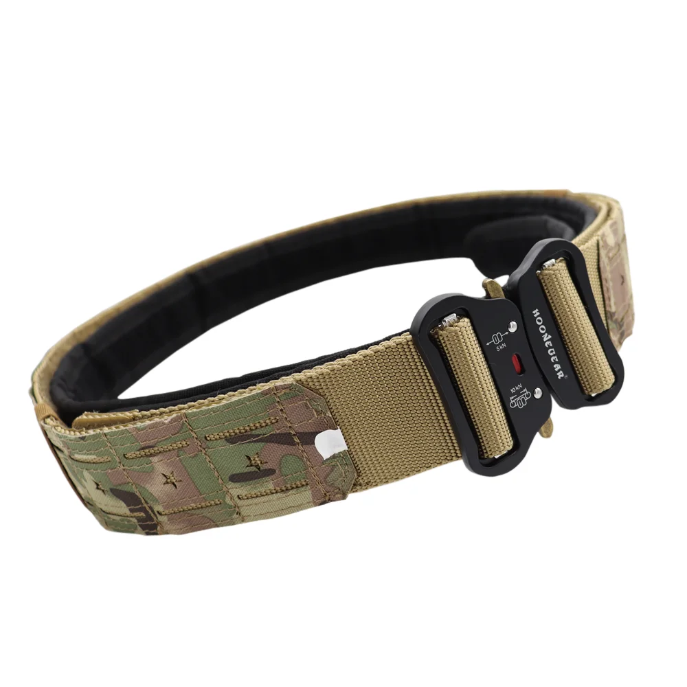 High Quality Tactical 2 inch Combat Belt Quick Release Metal Buckle MOLLE Mens Belts Camo 3415