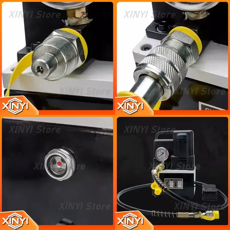 1.2KW Electric High Pressure Hydraulic Pump Portable Electrohydraulic Pump for 70MPa Single Acting Valve 220V