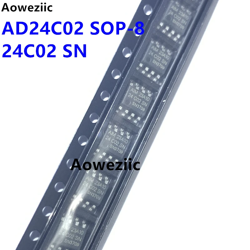 AD24C02 SOP-8 AIM 23A10 24C02 SN EEPROM Memory Chip Original