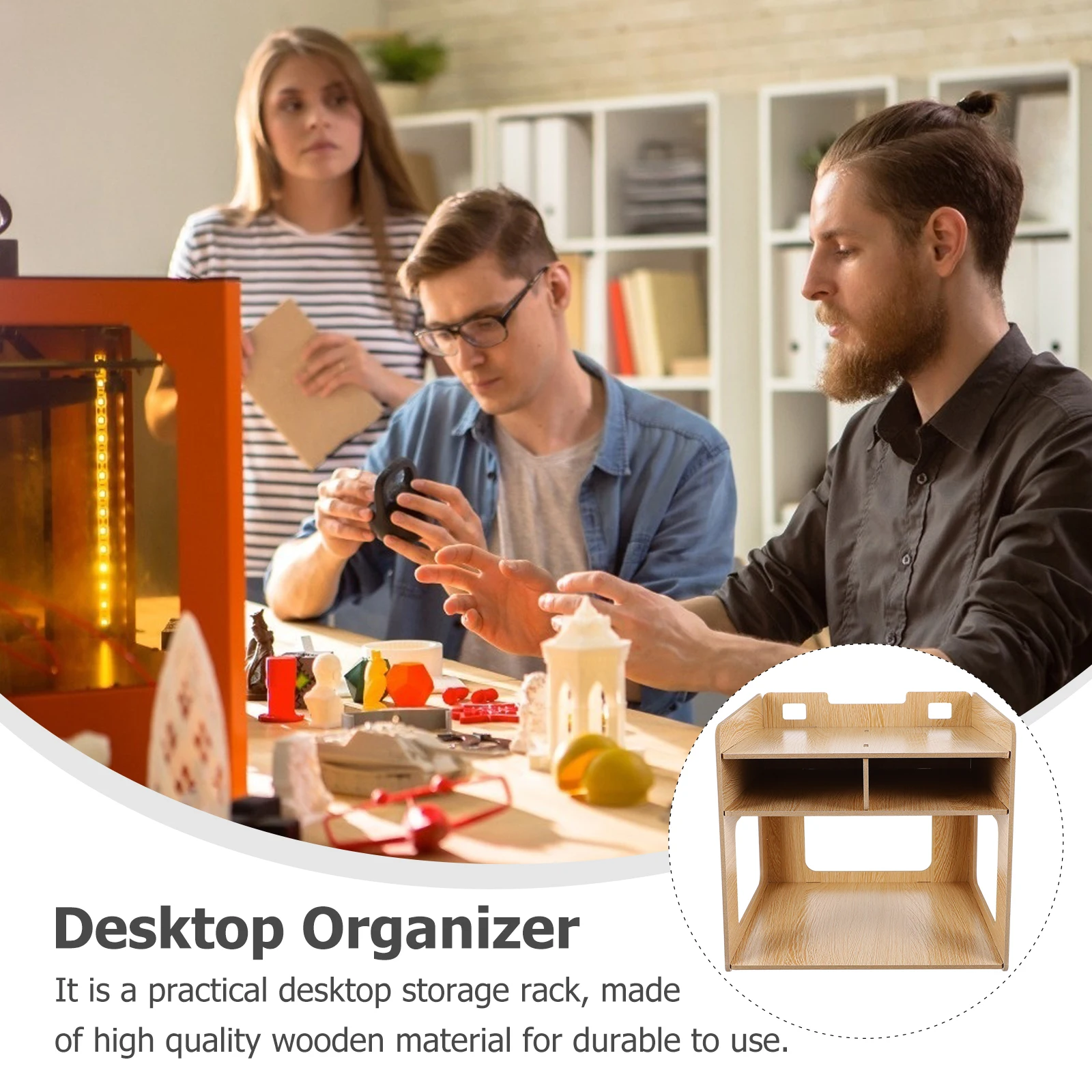 

Desktop Printer Multilayer Storage Rack ganizer Paper Files Shelf Home Office Desktop ganizer School Clean Neat Desk