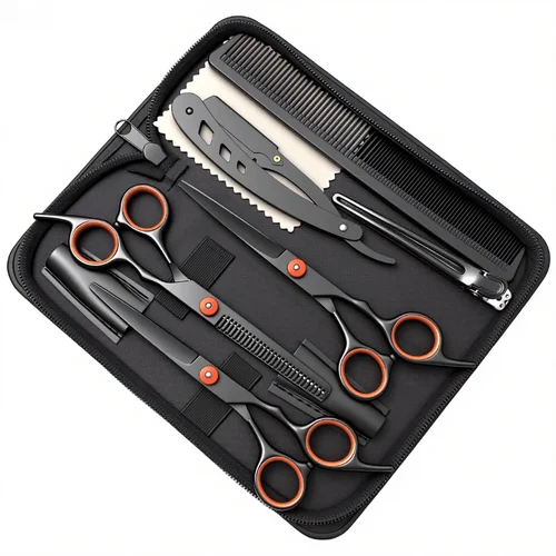 Imagen 2 del producto Tijeras para el cabello profesionales de alta calidad, tijeras de peluquero de acero japonés 440C, tijeras de peluquería, tijeras para cortar cabello, Sharp Bl