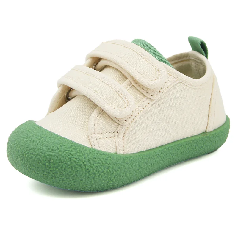 Children Canvas Shoes 2024 Spring Summer Season New Korean Boys and Girls Little White Shoes with Soft Soles for Baby Walking