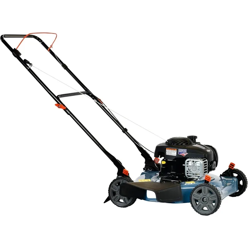 

20-Inch Gas Lawn Mower with 125 cc 4-Cycle Briggs & Stratton Engine, Side Discharge, 5-Position Single Wheel Height Adjustment