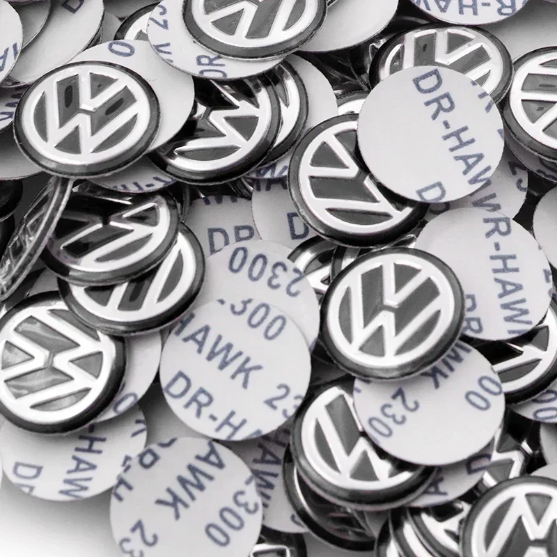 10Pcs Black 3D Car Styling Remote Control Key GTI Logo Small Sticker for VW Jetta Golf Beetle CC EOS R32 MK4 golf 4 motion MTM view 4