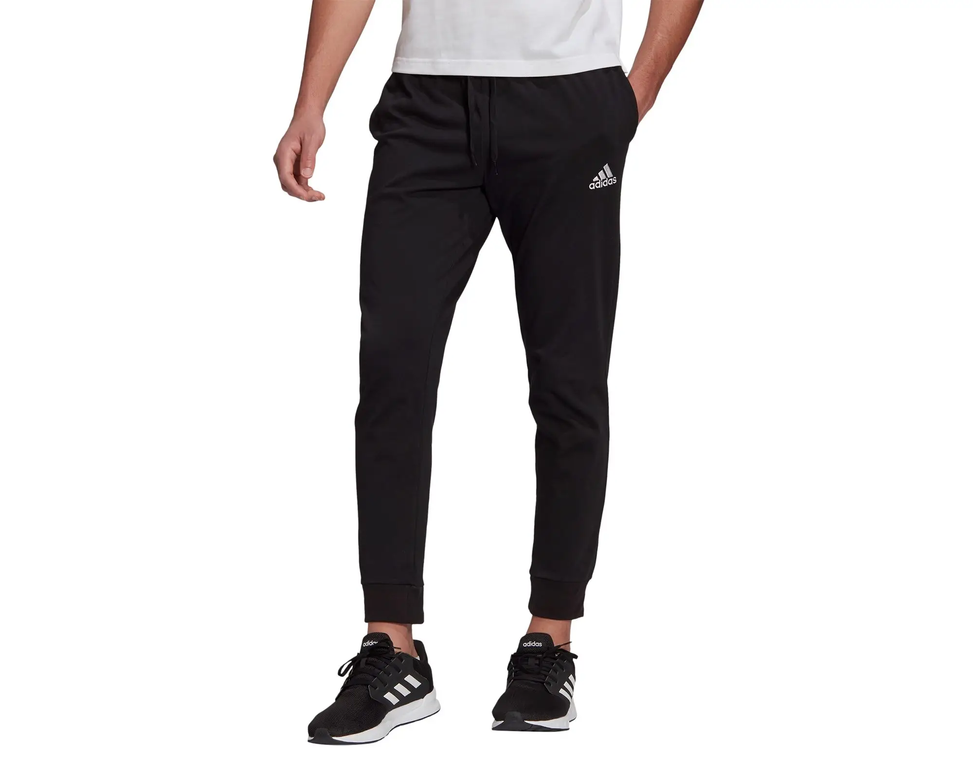 Adidas pantaloni sportivi quotidiani da uomo alla moda neri originali comodi pantaloni sportivi per camminare e correre pantaloni utili quotidiani