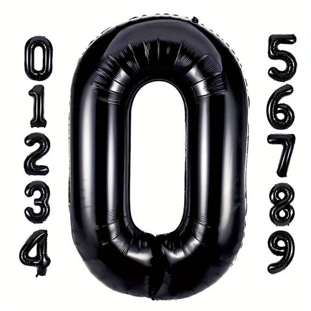 40 Zoll schwarze große Folien-Geburtstagsballons Helium-Zahlenballon 0-9 Alles Gute zum Geburtstag Hochzeit Party Dekorationen Dusche Große Figuren