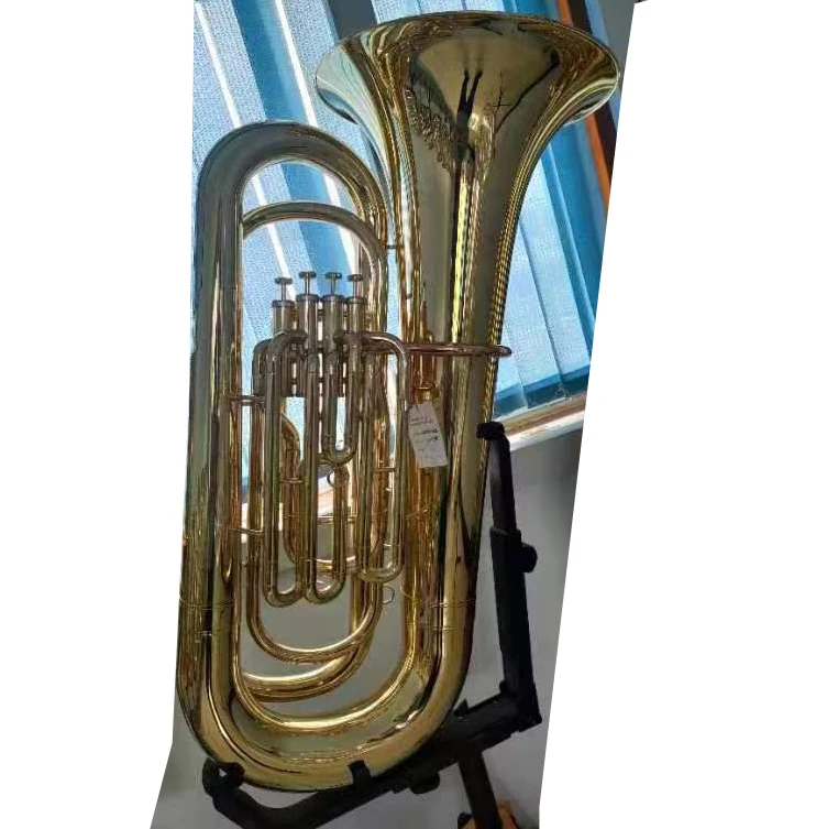 Concert playing model yellow brass body and parts 4/4 tuba