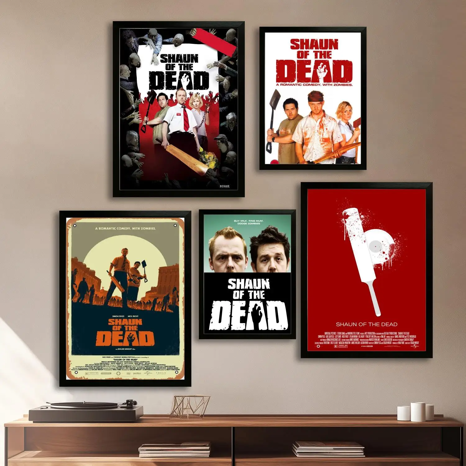 shaun of the dead movie Canvas Art Poster and Wall Art, Picture Print, Modern Family Bedroom Decor, Posters,Decorative painting