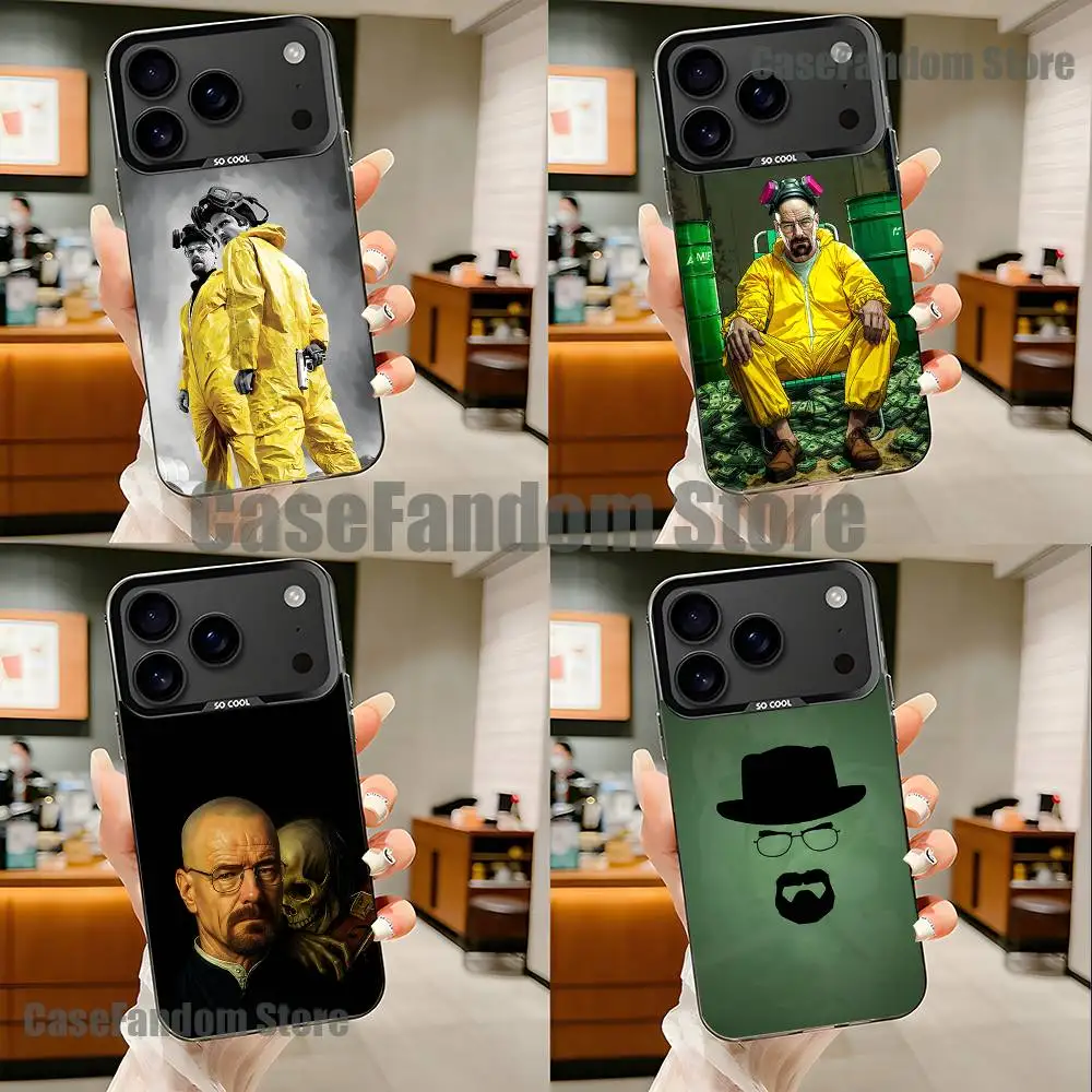 

W-Walter W-White For Black Candy Matte Cover iPhone 17,16,15,14,13,12,11,Pro,MAX,Plus