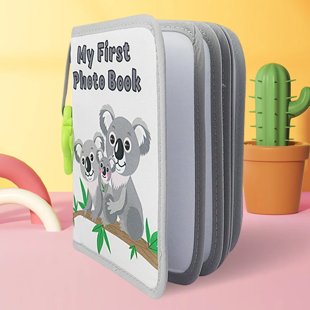 아기 사진 앨범 부드러운 천 유아 사진첩 아기 기억 앨범 귀여운 사진 앨범 가족 신생아 샤워 파티 기념품