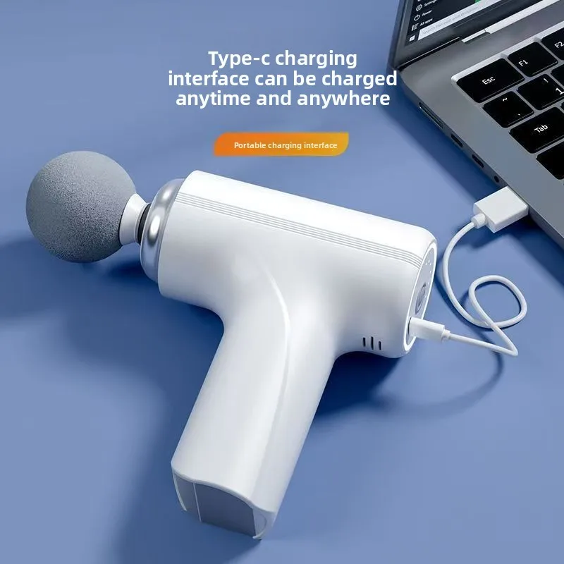 

Mini Fascia Gun Multi-functional Muscle Relaxation Full-body Massager Silent Electric Shoulder Neck Massager with Modified Head.