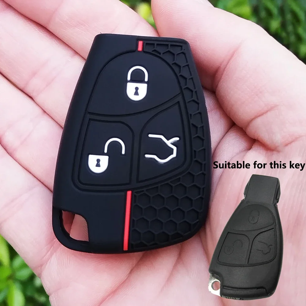 For Mercedes Benz V180 W245 CLK 230K W208 W210 W211 E200K SLK200 220th C B E R W204 Class Key Case Holder Key Cover Accessories