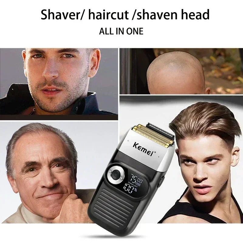 Kemei المهنية مقص الشعر عدة ماكينة حلاقة كهربائية الذكور آلة قطع الشعر الرجال آلة التشذيب KM-2299 KM-2026 KM-5083