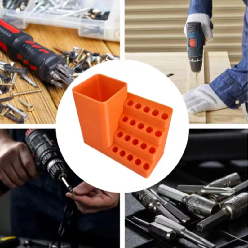 Professionelle Bohrer Racks Elektriker Schraubendreher Kopf Lagerung Rack Kompakte Schraubendreher Organizer Platzsparende Kunststoff Regal