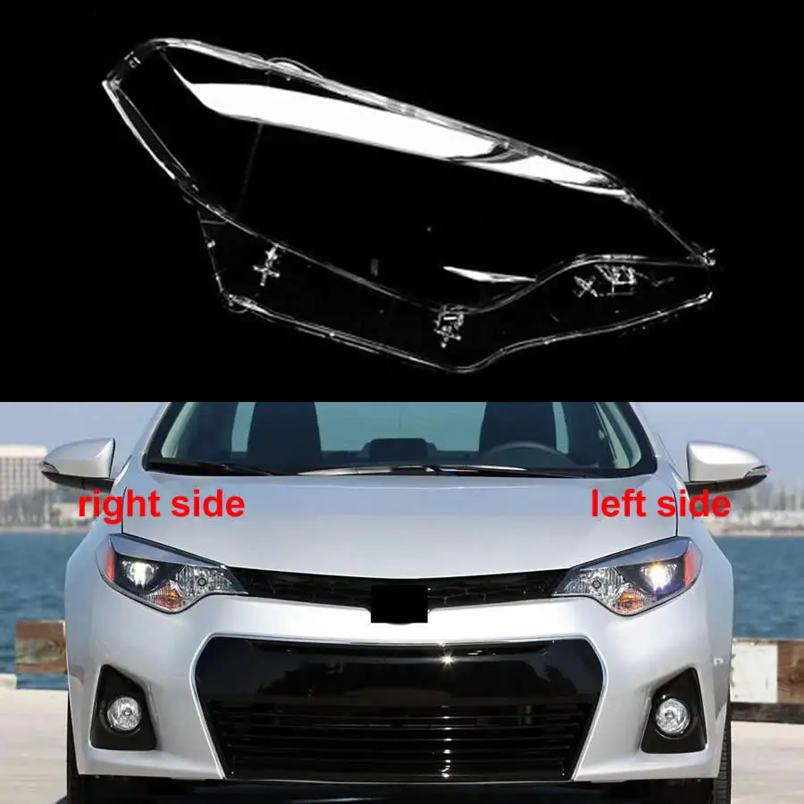 

Для Toyota Corolla (американская версия) 2014 2015 2016, крышка фары, прозрачный абажур, линза лампы, корпус фары из плексигласа