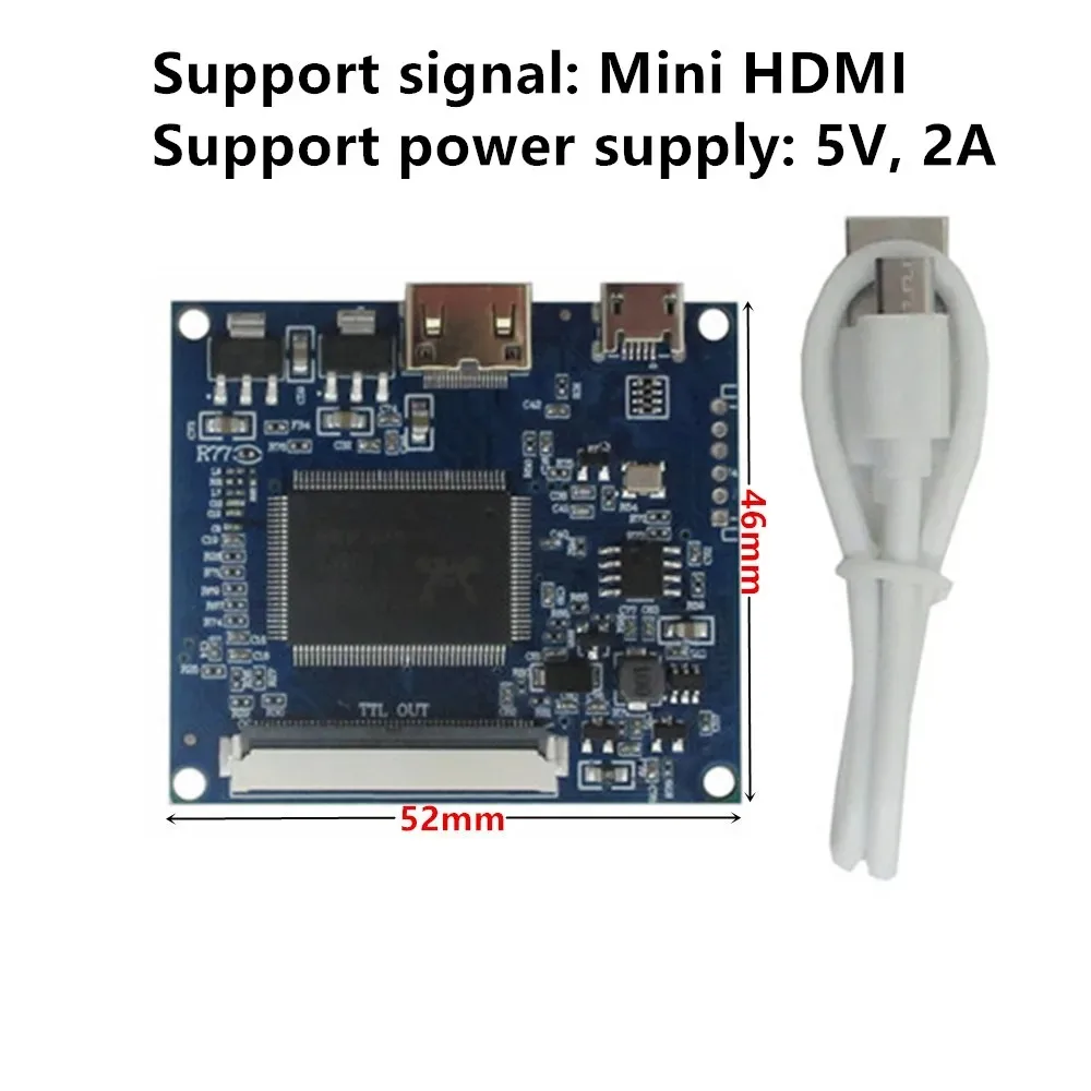 7/8/9/10.1 بوصة TFT LCD وحدة تحكم بالشاشة لوحة للقيادة صغيرة HDMI-متوافق Raspberry Pi PC حافظة كمبيوتر شاشة محمولة