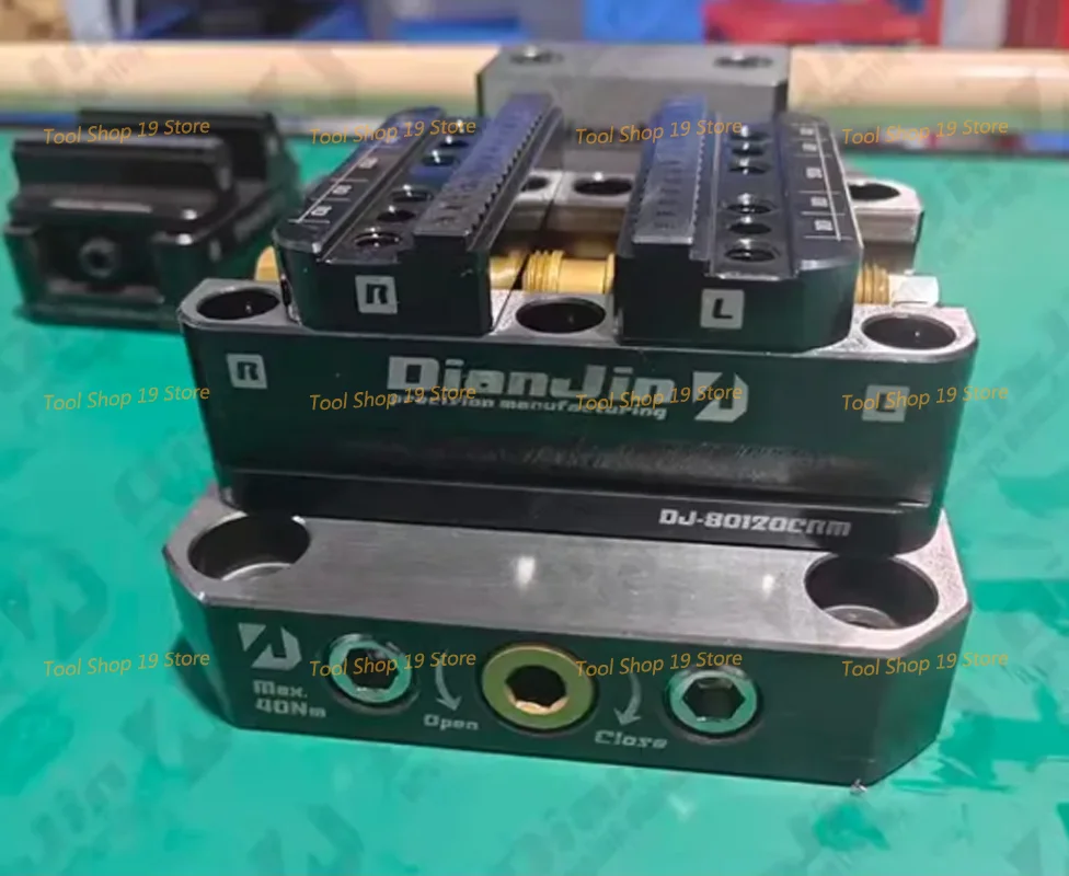 4-5 Axis Fixture Self-centering Vise Positive Paired with Zero Point Quick Change Four Axis L-block Bridge Board DJ-6080H D52