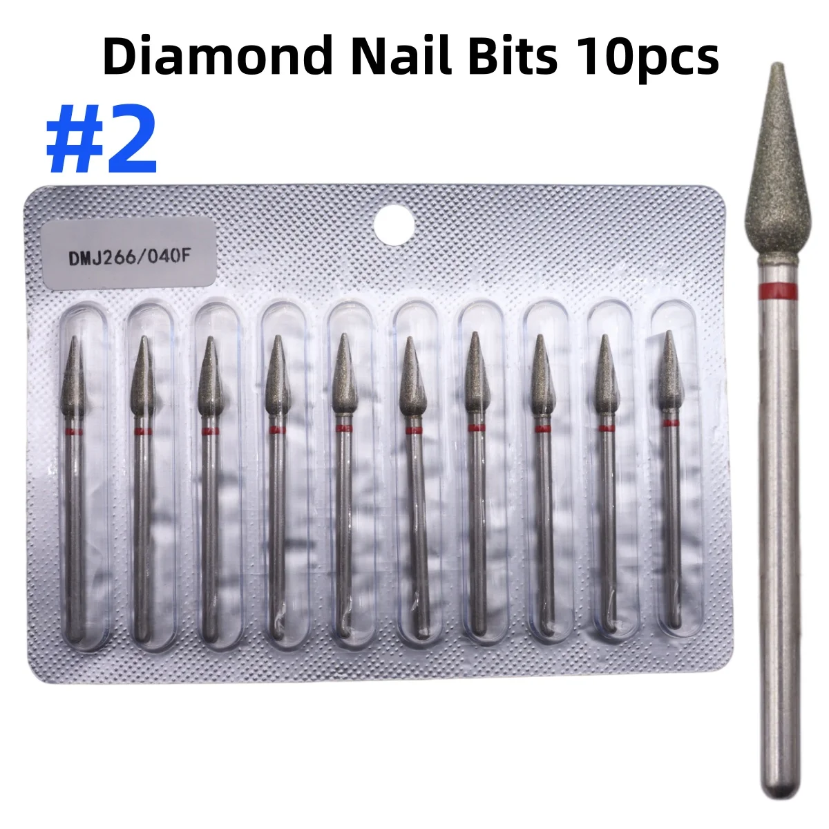

Russian Manicure Diamond Nail Drill Bits Set, 10pcs – Cuticle Prep, Dead Skin Removal, Nail Drill Machine Accessories