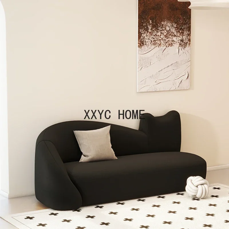 

Черный милый современный диван-стул, необычный мягкий скандинавский дизайнерский диван для чтения, гостиная Divani Da Soggiorno, мебель для квартиры