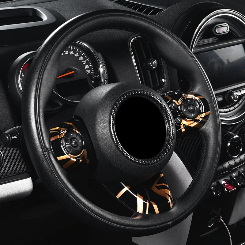 Auto Lenkrad Control Button Panel Dekoration Rahmen Abdeckung Trim Aufkleber für Mini Cooper F54 F55 F56 F57 F60 Auto Styling