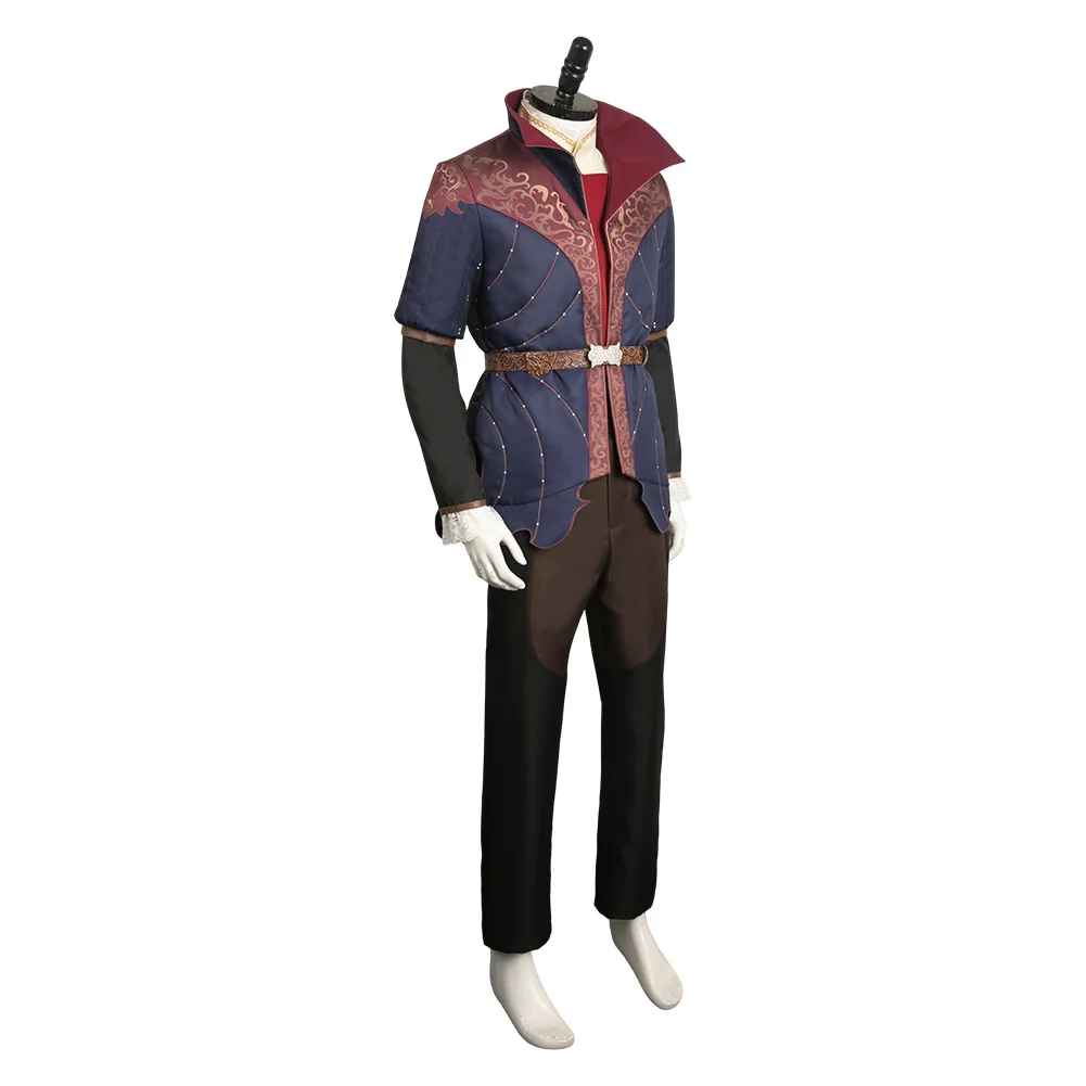 Jeu Baldur Cos Gate Cosplay Costume pour Homme Adulte, Cosplay Arion, Roleplay, Manteau, Pantalon, Fantaisie, Déguisement Trempé, Tenues d'Halloween et de Carnaval