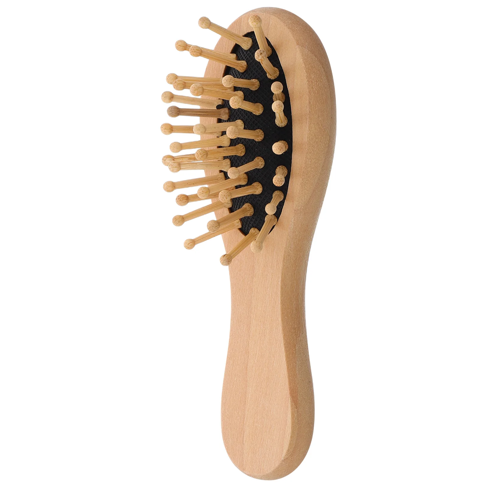 

Мини-деревянная массажная расческа для кожи головы, подушка, расческа, портативный распутыватель, антистатическая щетка для ухода за густыми длинными волосами