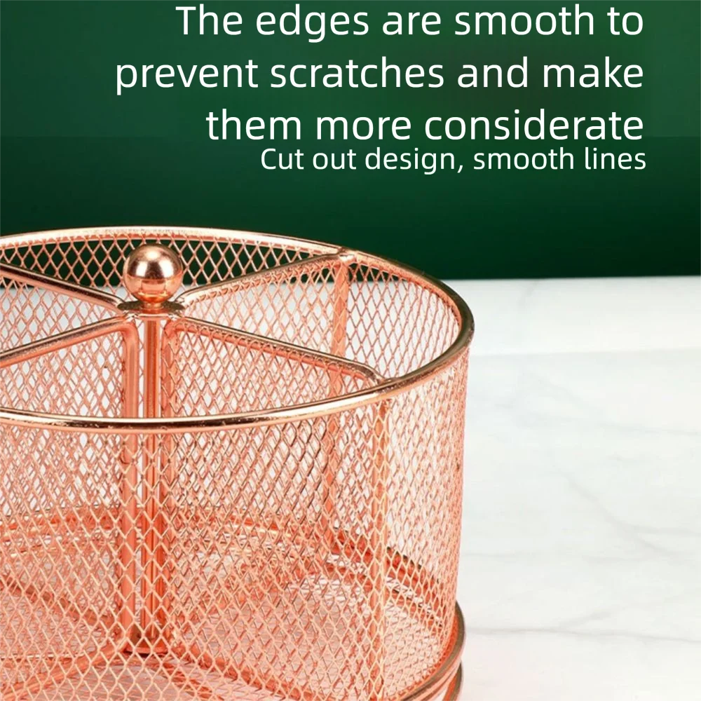 メタル360 °   回転メッシュ鉛筆ホルダー中空クリエイティブメイクブラシ収納バケツスムーズ多目的