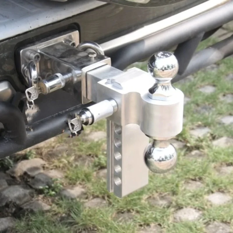 6 and 8-inch SUV off-road vehicle aluminum alloy coupling device receiver height adjustable traction belt loc anti-theft pin