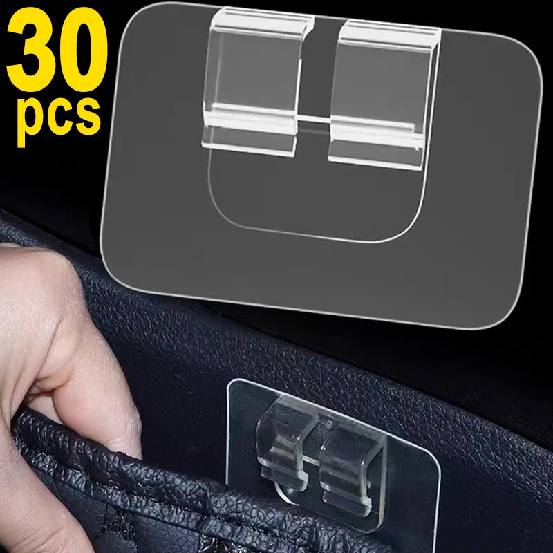 1/30pcs Universal Car Foot Mat Fixing Sticker Car Interior Floor Carpet Non-slip Clip Fixer Interior Organizer Car Accessories