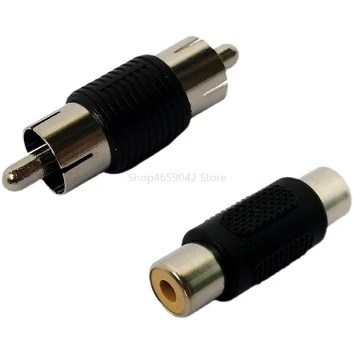 Adaptador de conector RCA hembra a hembra, conector RCA macho a macho, extensor de Audio y vídeo, convertidor de Cable, 2 uds.