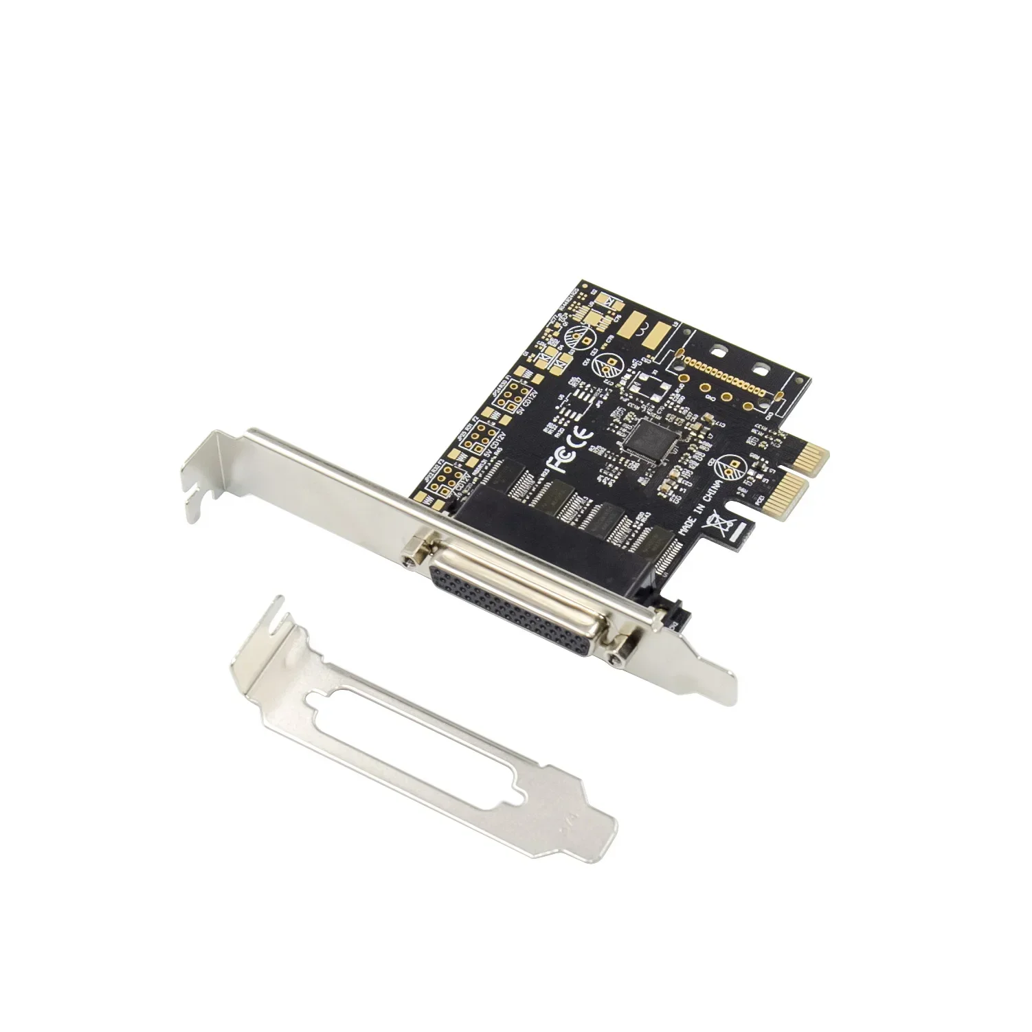 Pcie AX99100 Chipset PCI Express 4 ports Serial PCI-e 1x Expansion Card Multi RS232 DB9 COM Port to PCIe I/O Riser Card