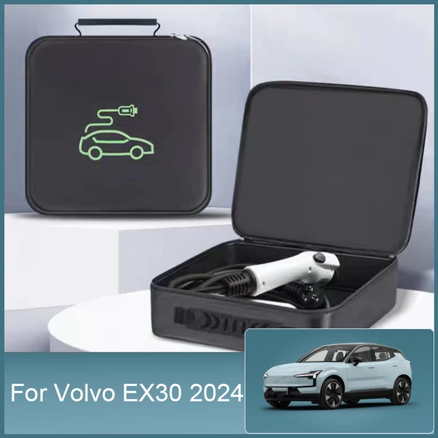 Do Volvo EX30 EM90 2024 2025EV Przenośna torba samochodowa do przechowywania kabla ładującego Wodoodporny, opóźniający schowek do bagażnika Akcesorium