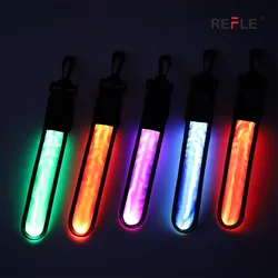 Cinta reflectante LED para deportes al aire libre, palo luminoso colorido, colgante para mochila, niebla, deportes al aire libre, correr, bolsas escolares para estudiantes, 1 unidad