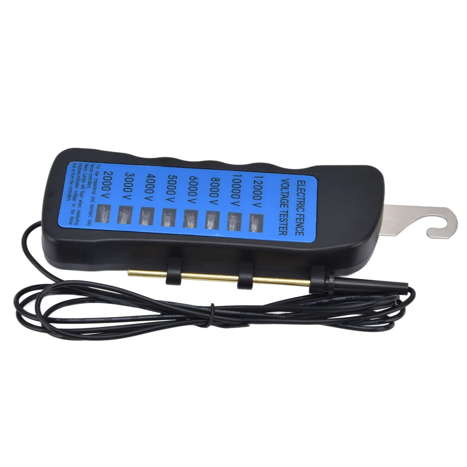 NEUER 12KV Neonzaun-Spannungsprüfer 2000 bis 12000V 8 Neon-Anzeigelampen Wasserdichter Zaunprüfer für Bauernhöfe – Detail 2