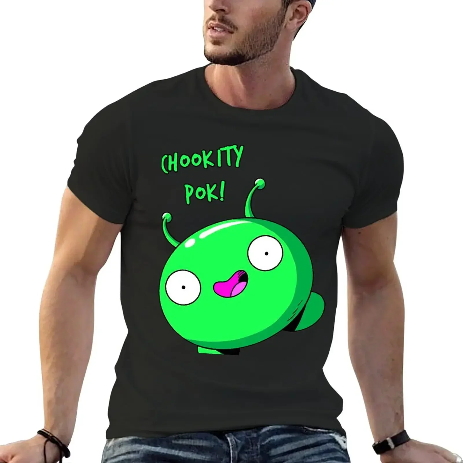 Mooncake Chokity Pok!, livraison gratuite! T-Shirt Classique Surdimensionné à Col Rond pour Homme, Vêtement Style Customisation