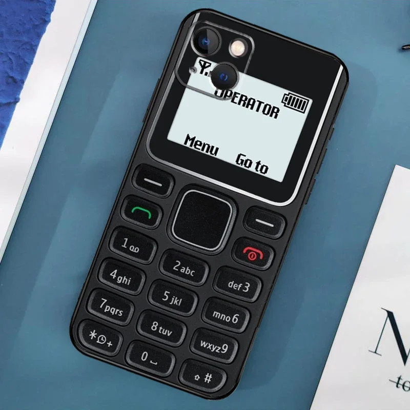 Retro Handyhülle mit Muster für iPhone 17 16 15 11 12 14 13 Pro Max Mini X XS XR 7 Plus 16E Air Stoßfeste Silikonhülle – Detail 3