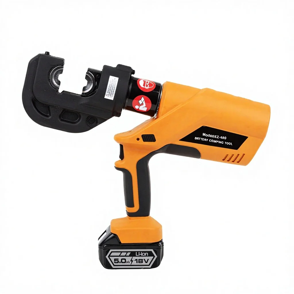 

EZ-400 Cu50-400mm2 Battery Operated Cable Crimper Electric Hydraulic Tool for Copper Connector Crimping Cordless