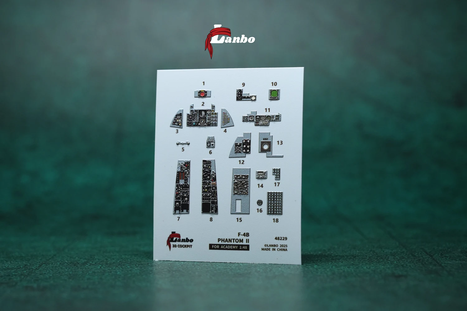 

Lanbo Models 3D Color Cockpit Instrument 48229 F-4B (для комплекта Academy) Деталь для 3D-печати 1/48