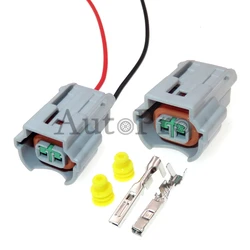 1 Set 2 Hole AC Assembly Automobile Cable Plug 936139-1 PU465-02127 Car Oil Injector Socket 936141-1 936216-1 Auto Wire Adaptor