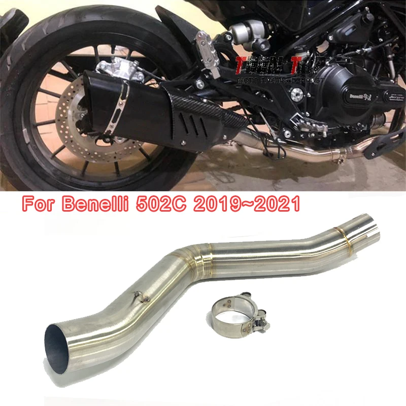 

Для Benelli 502C выхлопная труба среднего разъема 2019 ~ 2021 502C средняя соединительная труба SUS304 Escape Moto Mid Connect трубка подходит для глушителя 51 мм