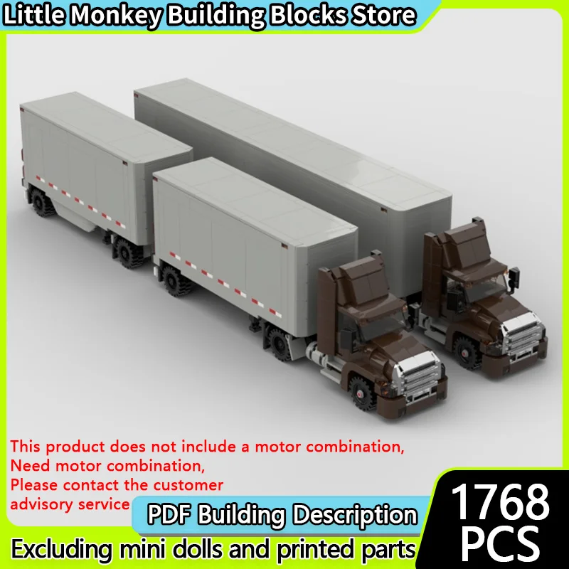 

Модель городской автомобиль MOC, строительные кирпичи, классические транспортные грузовики, модульная технология, детские праздничные подарки, сборные игрушки, костюм