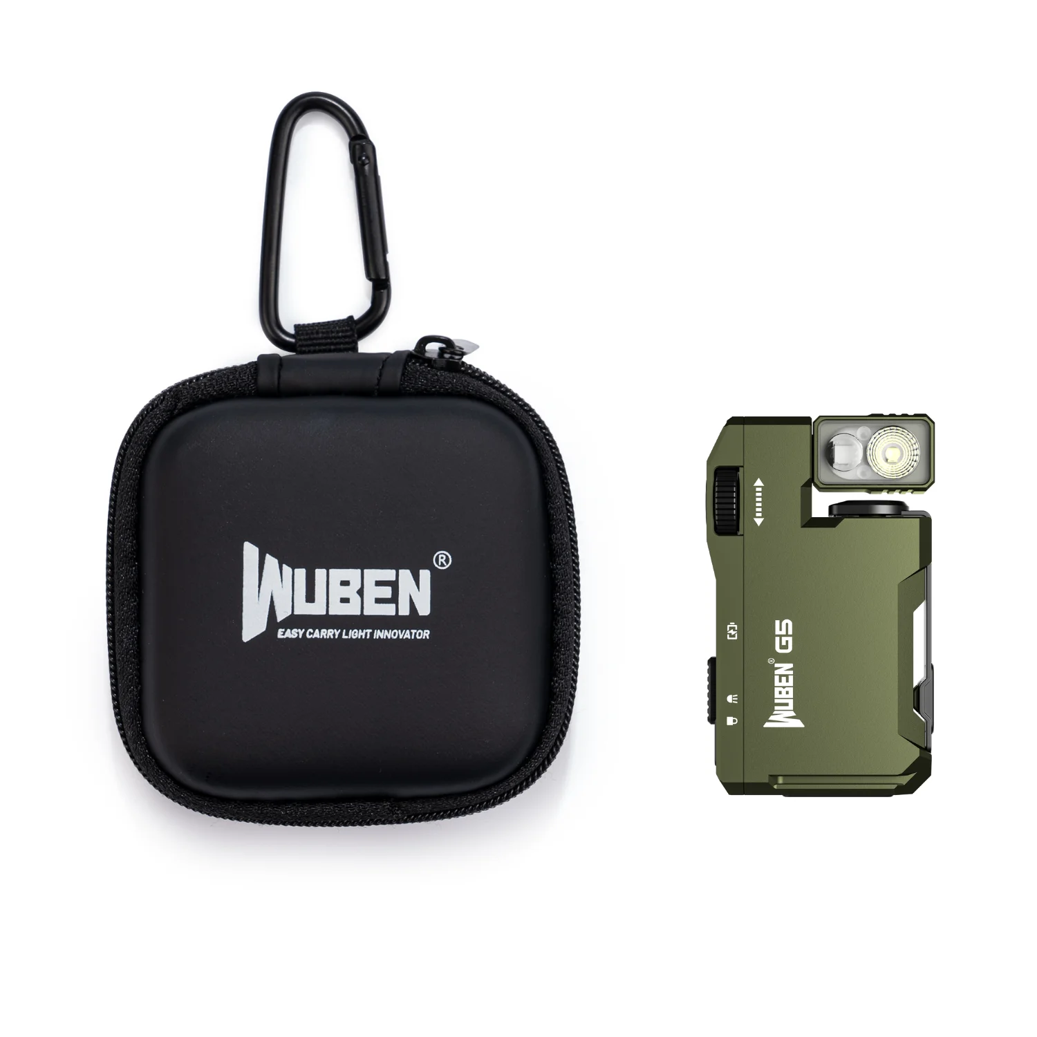WUBEN Mehrfarbige Magnetische EDC G5 Taschenlampe 400 Lumen USB-C Wiederaufladbar Schlüsselanhänger Freihändig für Camping, Autoreparatur, Heimgebrauch