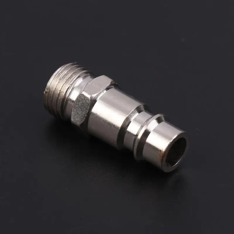 1PC G1/4 BSP Male Thread European Type Pneumatic Fitting PM/SM20 EU Standard Quick Coupling Connector Coupler For Air Compressor
